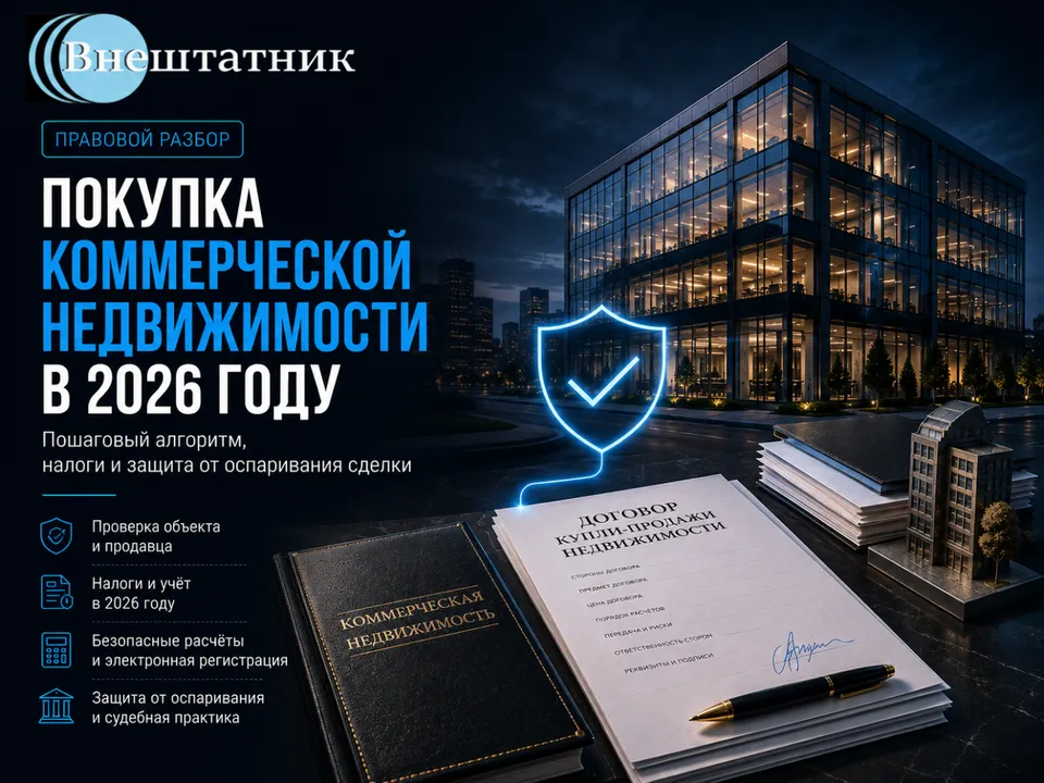 Правовой разбор - Покупка коммерческой недвижимости в 2026 году для бизнеса